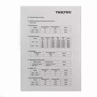 Calibration Sheet TT-SI-8010A